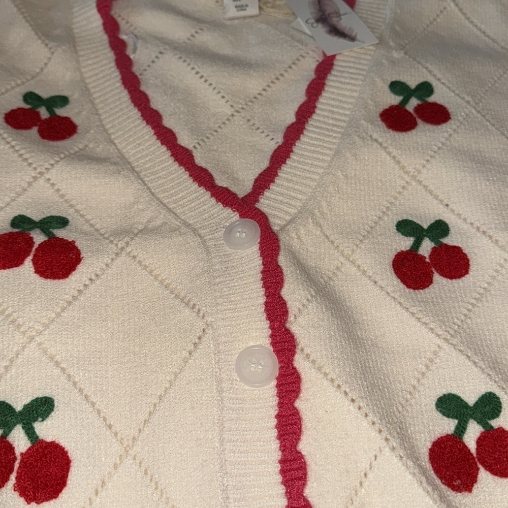 πππJessica Simpson 2025 Cherry cardigan πππ - Picture 5 of 11